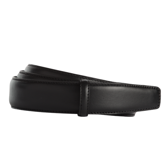 Full-Grain-Riemen -  Schwarz