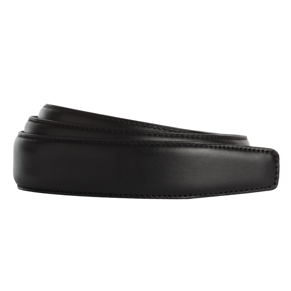 Full-Grain-Riemen -  Schwarz