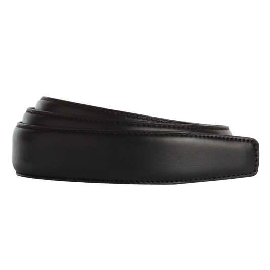 Full-Grain-Riemen -  Schwarz